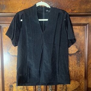 GUC Alexander Wang- Black Peek a Boo Short Sleeve Top. Size 2